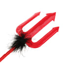 Red Devil Horn Headband Alice Band Pitchfork Tail Halloween Fancy Dress Set