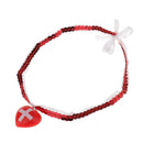 Nurses Choker Heart Necklace Jewelry Fancy Dress Hospital Women Halloween Cosplay Costume Doctor Accessories