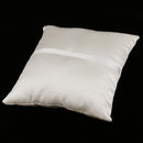 Wedding Ceremony Satin Flower Ring Pillow Ring Bearer Cushion Champagne