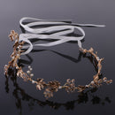 Diamante Crystal Pearls Hair Vine Leaves Hair Wreath Wedding Prom Bridal Bridesmaid Headpiece Golden Tiara Crown
