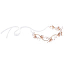 Retro Gold Flower Pearl Vine Headband Tiara Wedding Headpiece Girl Hair Accessory