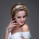 Golden Girls Lady Pearl Crystal Leaf Style Hair Band Wedding Hair Accessory