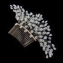 Wedding Hair Comb Silver Crystal Bridal Accessories Rhinestone