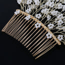 Wedding Hair Comb Silver Crystal Bridal Accessories Rhinestone