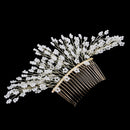 Wedding Hair Comb Silver Crystal Bridal Accessories Rhinestone