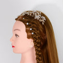 Handmade Crystal Pearl Bridal Hair Comb Flower Hair Accessories for Wedding