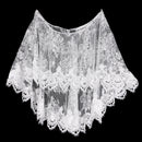 Charming Wedding Bridal Party Gauze Shawl Wrap Shrug Jacket Bolero Embroidery Lace Flower Design