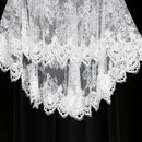 Charming Wedding Bridal Party Gauze Shawl Wrap Shrug Jacket Bolero Embroidery Lace Flower Design