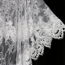 Charming Wedding Bridal Party Gauze Shawl Wrap Shrug Jacket Bolero Embroidery Lace Flower Design