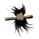 Beads Flower Bride Bridesmaid Party Headband Feather Headpiece Flapper Stretched Hairband Fancy Dress