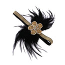 Beads Flower Bride Bridesmaid Party Headband Feather Headpiece Flapper Stretched Hairband Fancy Dress