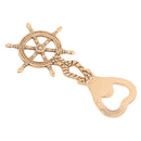 Vintage Metal Steering Wheel Bottle Opener Beer Beverages Cap Opener Gift