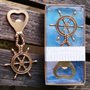 Vintage Metal Steering Wheel Bottle Opener Beer Beverages Cap Opener Gift