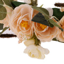 Women Girls Flower Cluster Hair Band Headband with Ribbon Hair Accessories