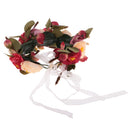 Bridal Wedding Colorful Flower Cluster Hair Band Garland Beach Headpiece