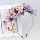Boho Girl Flower Headband Headpiece Summer Beach Party Hair Costume