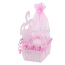 Kids Baby Shower Party Decor Chocolate Candy Sweets Holder Storage Drawstring Party Favors Bag Pack of 12PCS Pink