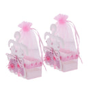 Kids Baby Shower Party Decor Chocolate Candy Sweets Holder Storage Drawstring Party Favors Bag Pack of 12PCS Pink