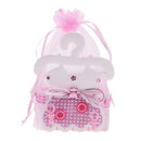 Kids Baby Shower Party Decor Chocolate Candy Sweets Holder Storage Drawstring Party Favors Bag Pack of 12PCS Pink