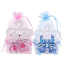 Kids Baby Shower Party Decor Chocolate Candy Sweets Holder Storage Drawstring Party Favors Bag Pack of 12PCS Pink