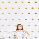 Golden Queen Crown Wall Stickers Removable Vinyl Sticker Kids Room Decor DIY