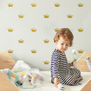 Golden Queen Crown Wall Stickers Removable Vinyl Sticker Kids Room Decor DIY