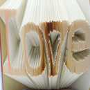 Novelty Folding Word Art Love Book Wedding Party Anniversary Notebook Home Art Deco