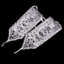 Elegant Lace Crystal Fingerless Long Bridal Glove Wedding Party Prom Costume