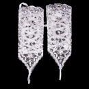 Elegant Lace Crystal Fingerless Long Bridal Glove Wedding Party Prom Costume