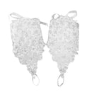 Fashion Wedding Fingerless Crystal Gauze Lace Flower Pattern Short Gloves Charming Evening Party Women's Bridal Gloves