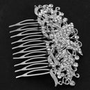 Beautiful Ladies Girls Butterfly Rhinestones Hair Comb Headwear Hair Costume