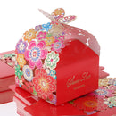 100 Pieces Hollow out Wedding Favors Baby Shower Sweet Gift Candy Box Anniversary Party