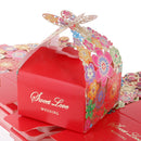 100 Pieces Hollow out Wedding Favors Baby Shower Sweet Gift Candy Box Anniversary Party