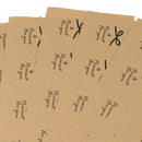 Pieces of 100/10 Sheets Kraft Bird Thank You Seal Sticker Present Gift Craft Sealer