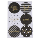 Pieces of 60/10 Sheet Seal Sticker Gift Labels DIY Craft Thank You/Love You/Birthday/Congratulation/for you/Dear