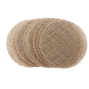 10Pieces Rustic Burlap Hessian Jute Round Pieces Sewing Craft DIY Brown
