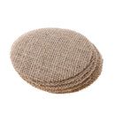 10Pieces Rustic Burlap Hessian Jute Round Pieces Sewing Craft DIY Brown
