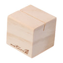 5pcs Rustic Nature Square Wood Photo Note Place Card Name Holders Table Number Decoration Birthday Wedding Party Favors