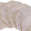 8pcs Gold Star PARTY TABLEWARE Birthday/Events/Catering/Wedding/Occasion