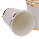 8 Pieces Gold Plated Paper Disposable Cups Birthday Party Tableware