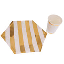 8 Pieces Gold Plated Paper Disposable Cups Birthday Party Tableware