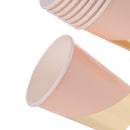 8pcs Pink Paper Cups Gold Stripe Disposable Birthday BBQ Party Favors Tableware Events Catering
