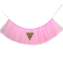 Pink Baby 1st Birthday High Chair Tutu Skirt Tulle Table Skirt Party Decoration