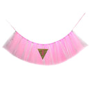 Pink Baby 1st Birthday High Chair Tutu Skirt Tulle Table Skirt Party Decoration