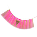 Baby Kids Shower Party Charms 1st Birthday High Chair Tutu Skirt Tulle Table Decor Skirt Party Supplies Rose