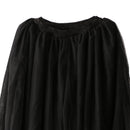 Knee Length Black 5 Layer Tulle Skirt Gown Petticoat Vintage 50s Rockabilly Tutu Costume