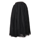 Knee Length Black 5 Layer Tulle Skirt Gown Petticoat Vintage 50s Rockabilly Tutu Costume