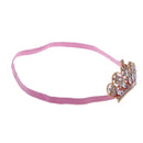 Baby Girls Newborn Princess Shower Party Photo Props Headwear Cute Crown Elastic Headband Tiara Pink And Gold