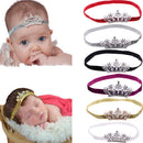 Baby Girls Newborn Princess Shower Party Photo Props Headwear Cute Crown Elastic Headband Red