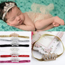 Baby Girls Newborn Princess Shower Party Photo Props Headwear Cute Crown Elastic Headband Red